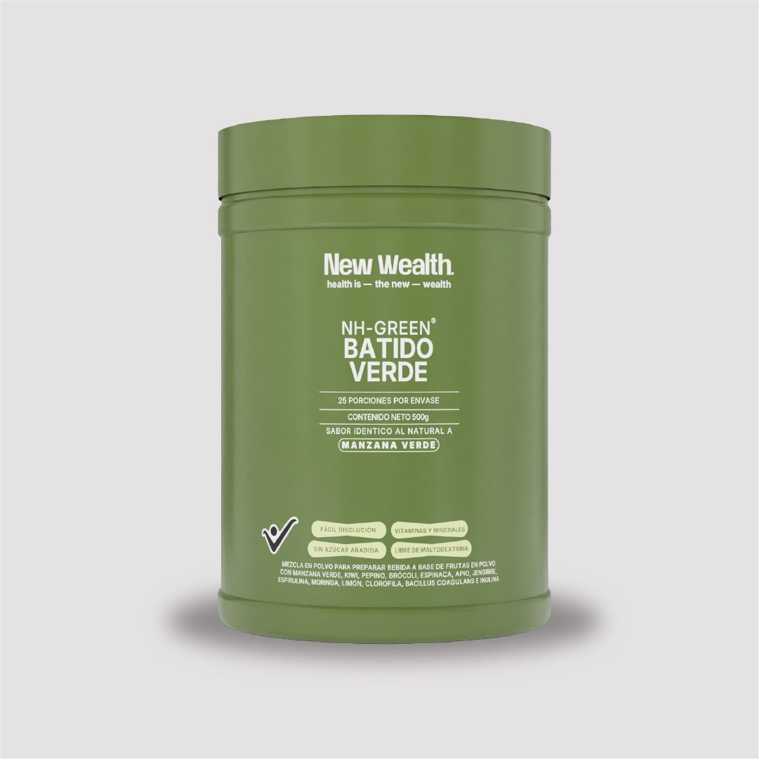 Batido Verde — mockup | New Wealth