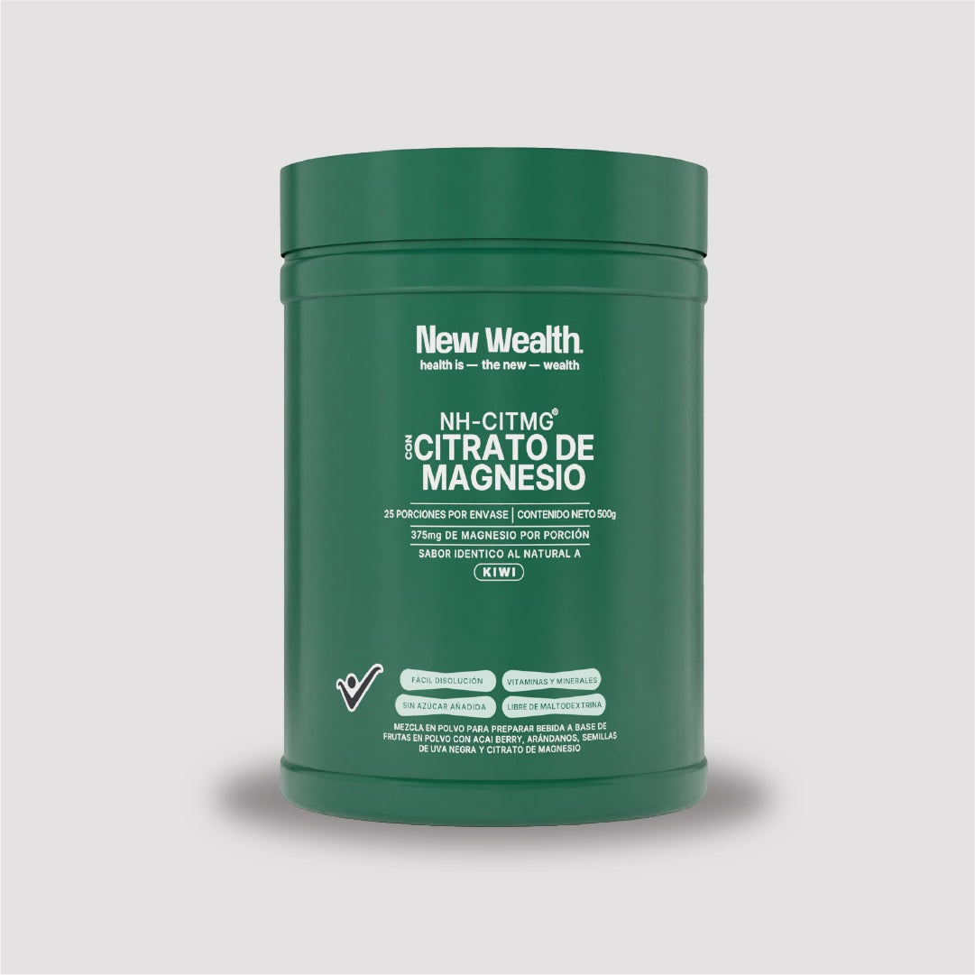 Citrato de Magnesio — Kiwi — mockup | New Wealth