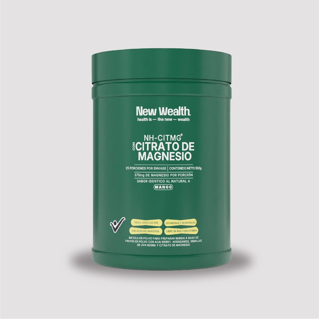 Citrato de Magnesio — Mango — mockup | New Wealth