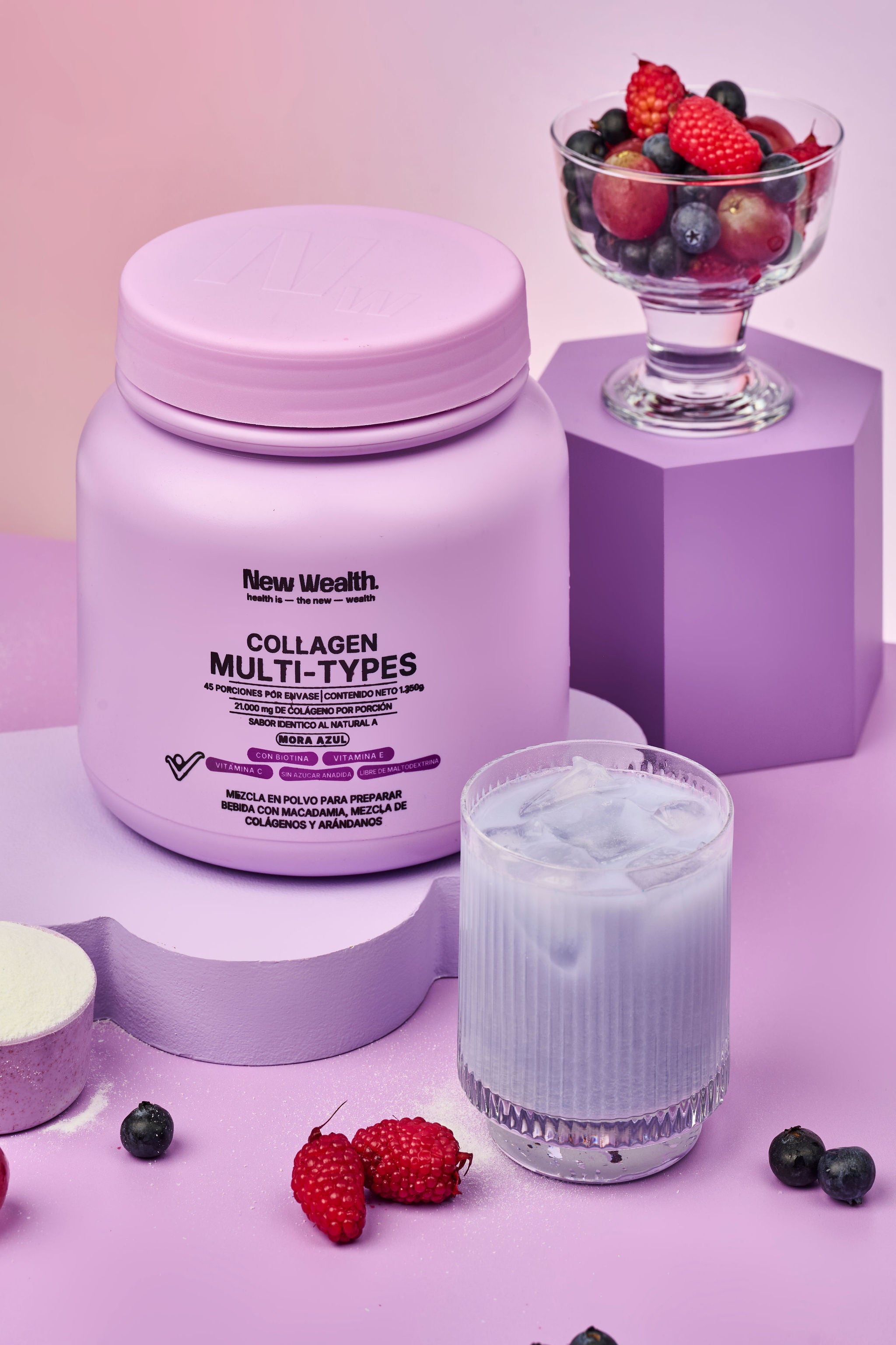 Collagen Multi-Types — portada Mora azul | New Wealth